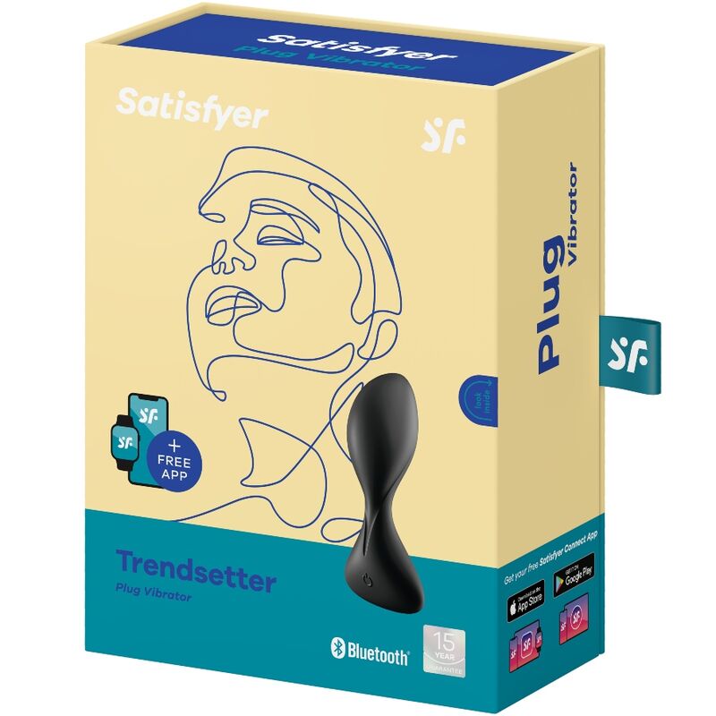 SATISFYER - TRENDSETTER PLUG VIBRANT APPLICATION