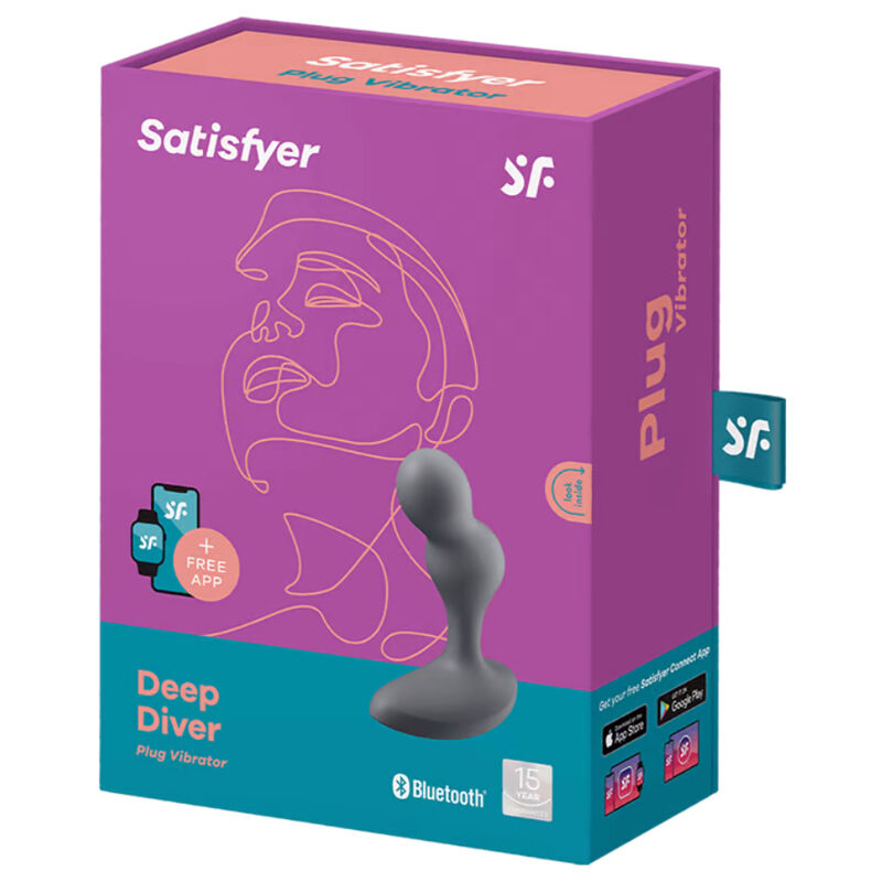 SATISFYER - DEEP DIVER PLUG VIBRANT APPLICATION