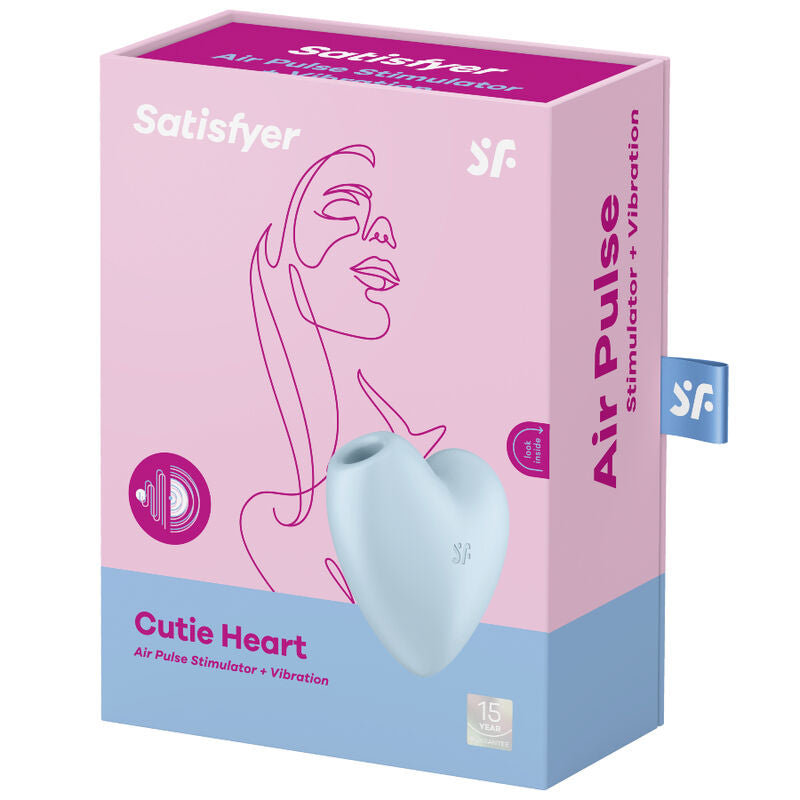 SATISFYER - CUTIE HEART STIMULATEUR & VIBRATEUR AIR PULSE