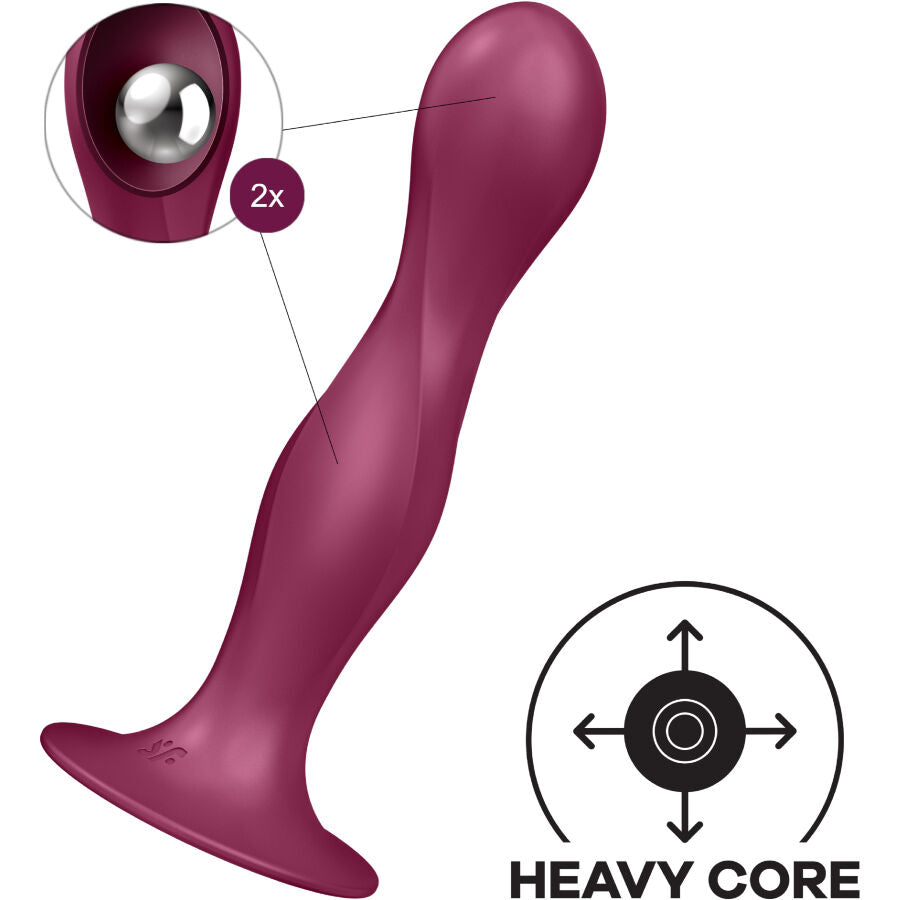 SATISFYER - DOUBLE BALL-R GODE EN SILICONE