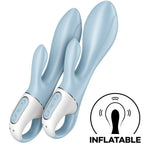 SATISFYER - AIR PUMP BUNNY 1 VIBRATEUR GONFLABLE LAPIN BLEU