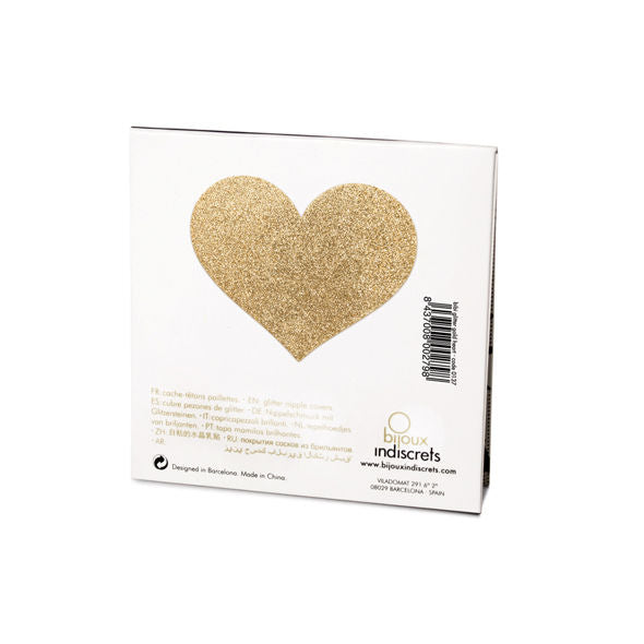 BIJOUX INDISCRETS - CACHE-TETONS COEUR DORÉ