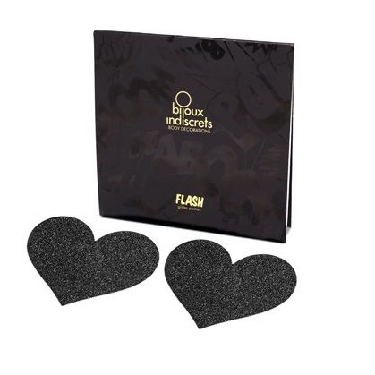 BIJOUX INDISCRETS - CACHE-TETONS COEUR NOIR