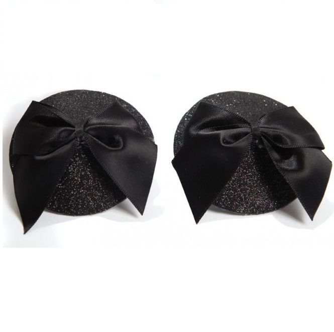 BIJOUX INDISCRETS - CACHE TETONS NOEUDS NOIR