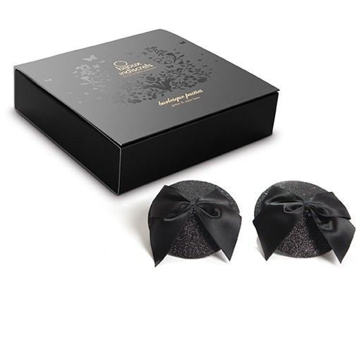 BIJOUX INDISCRETS - CACHE TETONS NOEUDS NOIR