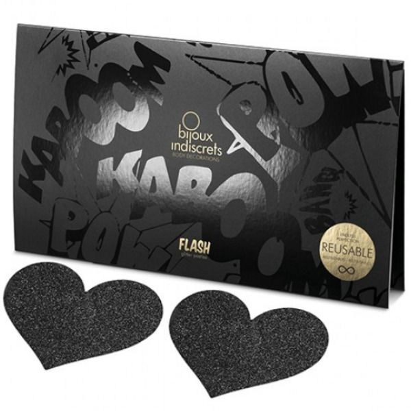 BIJOUX INDISCRETS - CACHE-TETONS COEUR NOIR
