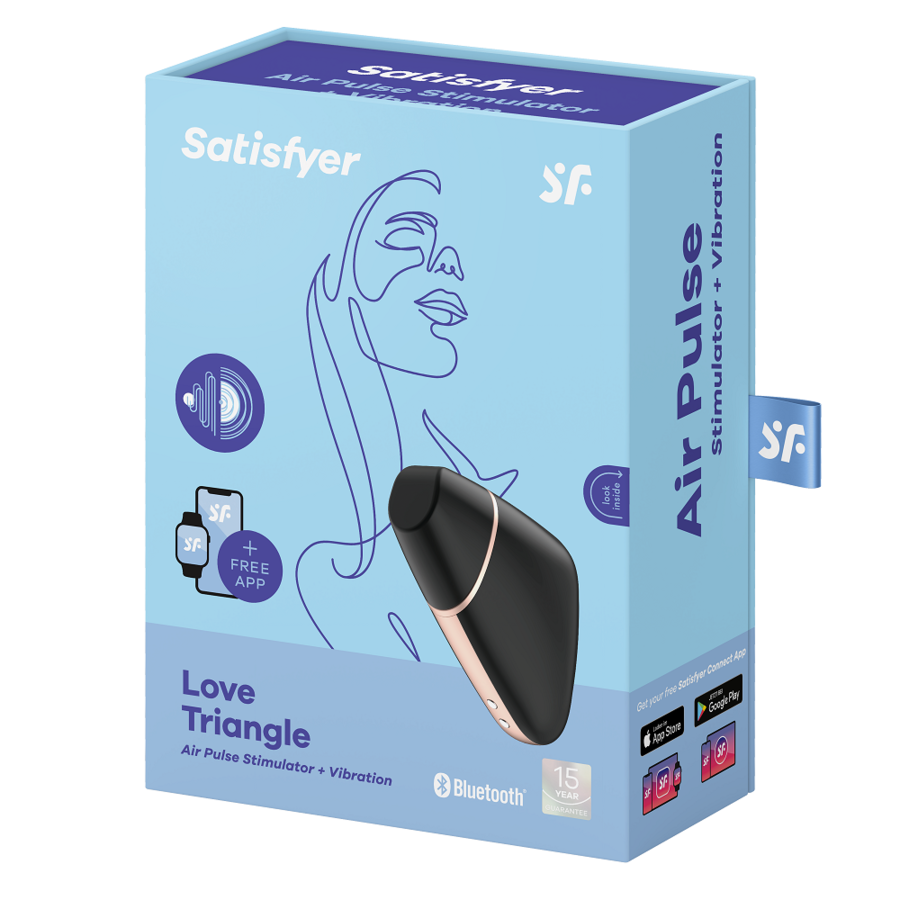 SATISFYER - AIR LOVE TRIANGLE STIMULATEUR & VIBRATEUR