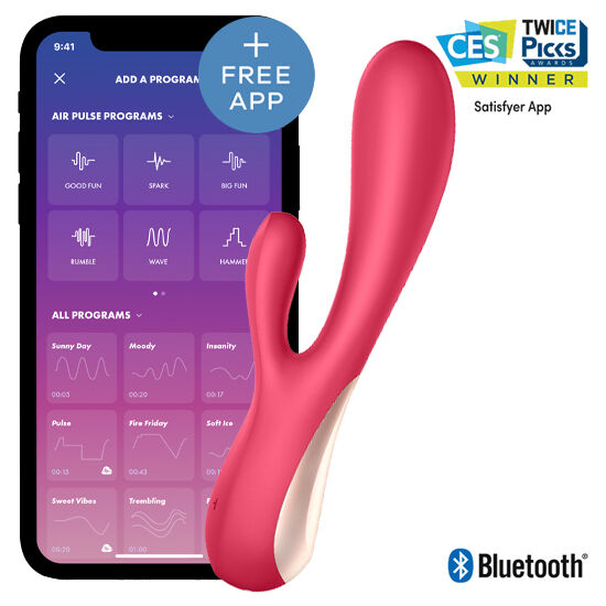 SATISFYER - MONO FLEX VIBRATEUR AVEC APPLICATION